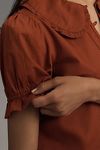 Thumbnail View 3: The Keira Collared Button-Front Blouse by Pilcro: Poplin Edition