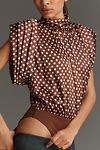 Thumbnail View 4: Ronny Kobo Silk-Blend Nova Dot Bodysuit