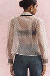 Thumbnail View 2: Mille Greta Sheer Tie-Neck Top