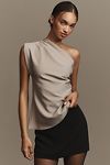 Thumbnail View 1: By Anthropologie Asymmetrical Draped Shell Top