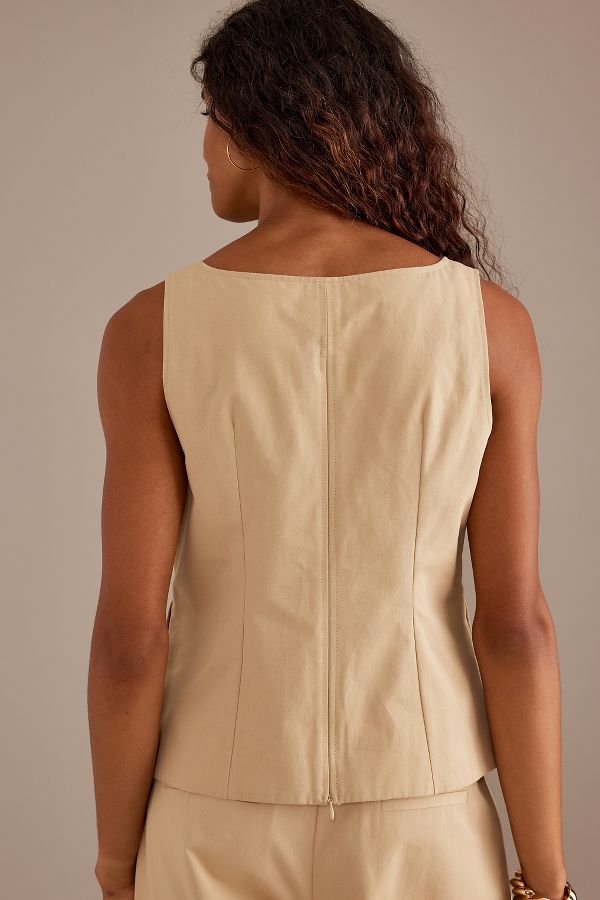 Vista de diapositivas: 2: ALIGNE Prose Blusa Cuello Cuadrado