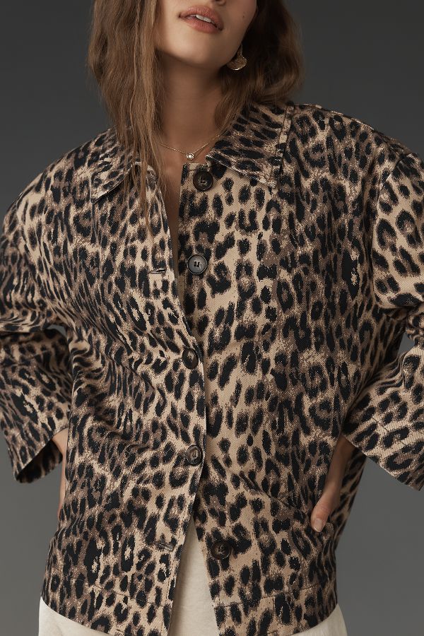 Slide View: 4: Baum und Pferdgarten Bessie Leopard Blouse