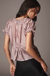 Thumbnail View 2: Pilcro Short-Sleeve Sheer Silky Blouse