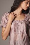 Thumbnail View 3: Pilcro Short-Sleeve Sheer Silky Blouse