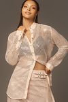 Thumbnail View 5: Pilcro Long-Sleeve Chainmail Buttondown Blouse