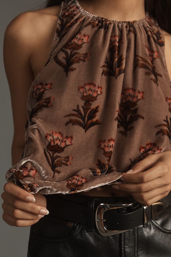 Vista de diapositivas: 3: Camiseta Sin Mangas De Terciopelo Burbuja Por Anthropologie