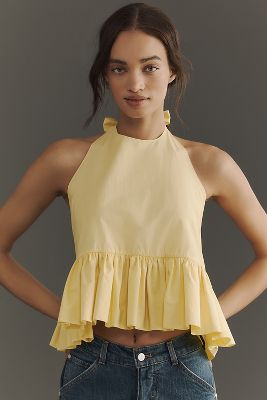 Azeeza Winston Sleeveless Ruffle Top