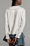 Thumbnail View 3: The Keira Collared Button-Front Blouse by Pilcro: Long-Sleeve Denim Edition