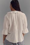 Thumbnail View 9: By Anthropologie Ruffled Pin-Tuck Button-Front Blouse