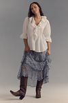 Thumbnail View 10: By Anthropologie Ruffled Pin-Tuck Button-Front Blouse