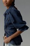 Thumbnail View 4: By Anthropologie Puff-Sleeve Denim Buttondown Shirt