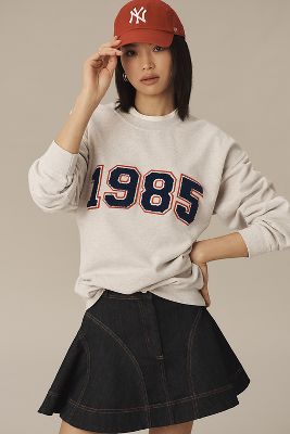 Übergroßes 1985 Varsity Sweatshirt