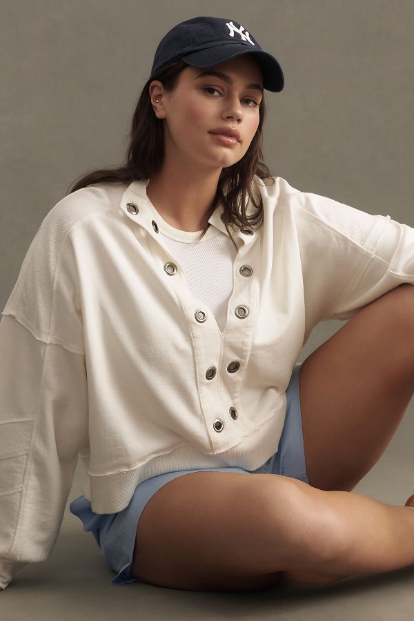 Slide View: 5: The Kamrie Pieced Popover Top by Pilcro