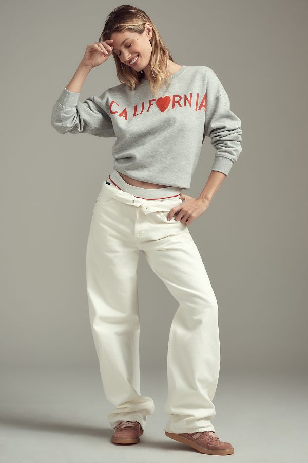 Slide View: 1: Rebecca Mayfield x Anthropologie Graphic Sweatshirt