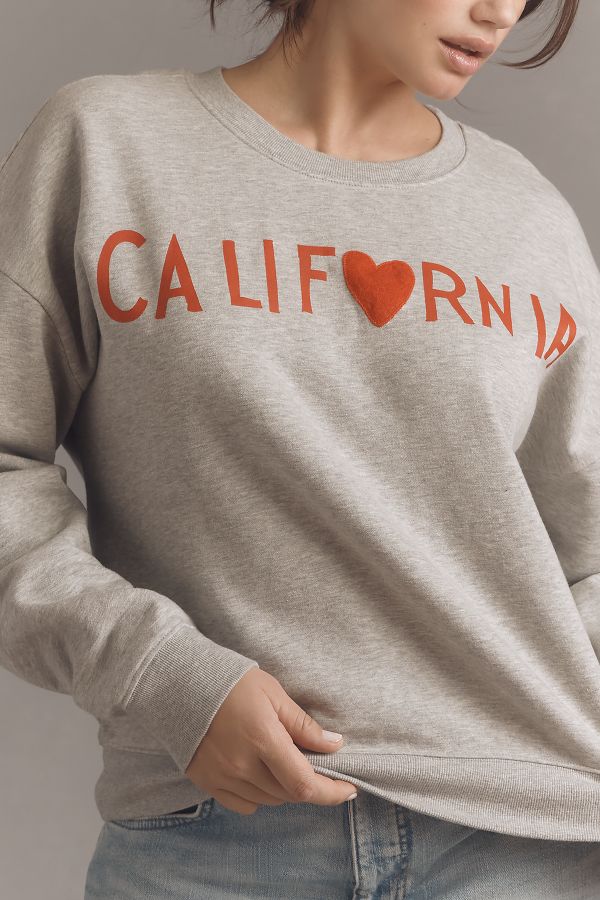 Slide View: 6: Rebecca Mayfield x Anthropologie Graphic Sweatshirt