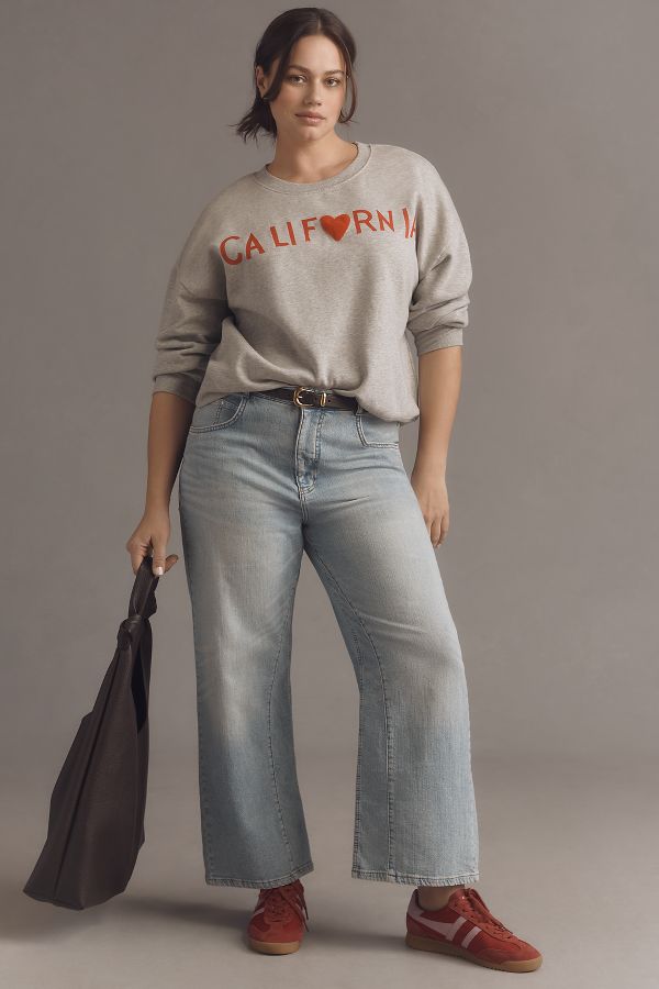 Slide View: 7: Rebecca Mayfield x Anthropologie Graphic Sweatshirt