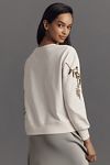 Thumbnail View 3: By Anthropologie Fern & Flower Crew-Neck Sweatshirt