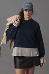 Thumbnail View 5: Maeve Striped Trim Twofer Sweatshirt