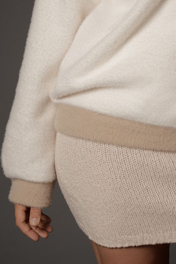 Slide View: 8: Maeve Cozy Ringer Sweatshirt