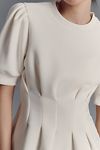 Thumbnail View 2: Maeve Puff-Sleeve Pleated-Waist Peplum Top