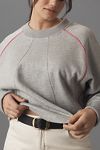 Thumbnail View 8: Maeve Paneled Warm-Up Sweatshirt