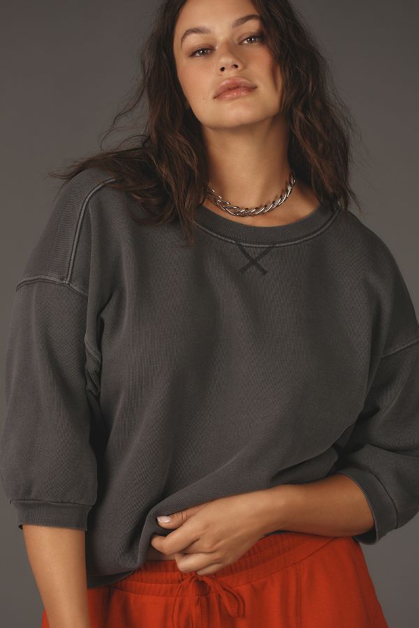 Slide View: 8: The Niki Bubble Sweatshirt by Pilcro