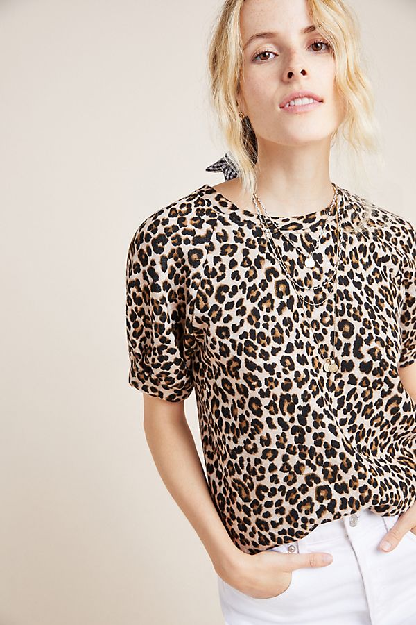 Slide View: 1: Ashlyn Leopard Top