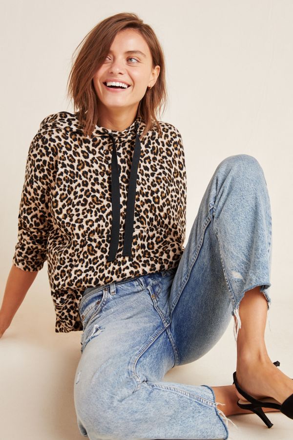 Kassidy Leopard Hoodie Anthropologie