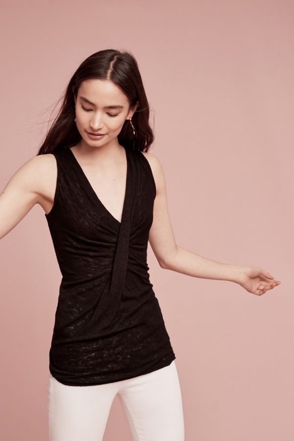 Draped Velvet Top Anthropologie