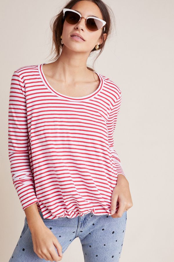 Slide View: 1: Stateside Augustine Striped Top