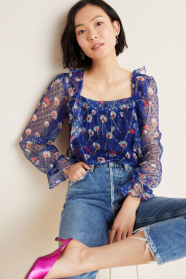 Slide View: 1: Dalia Ruffled Top