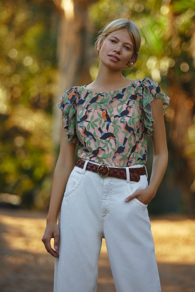 Bosque Embroidered Blouse | Anthropologie