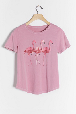 pink graphic tee