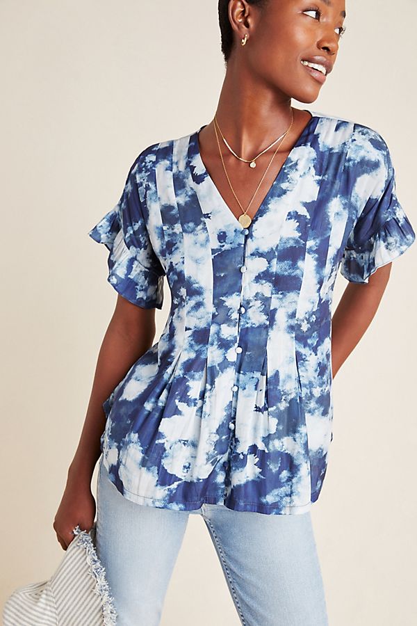 Slide View: 1: Mitzi Pleated Blouse