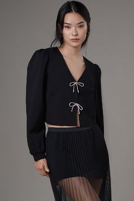 Dolan Left Coast Bow-Front Cardigan Top