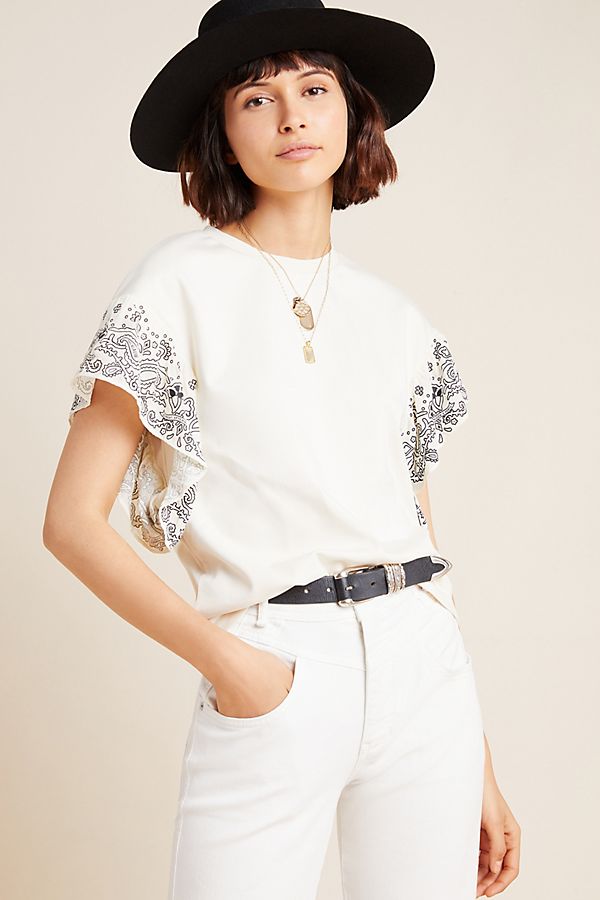 Slide View: 1: Scotch & Soda Bandana Ruffled Top