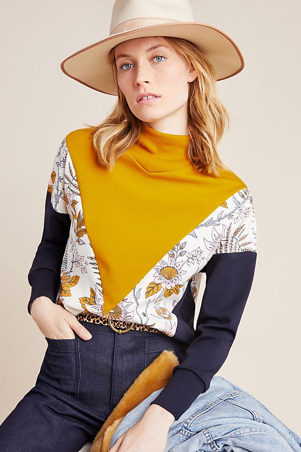Slide View: 1: Scotch & Soda Colorblocked Sweatshirt