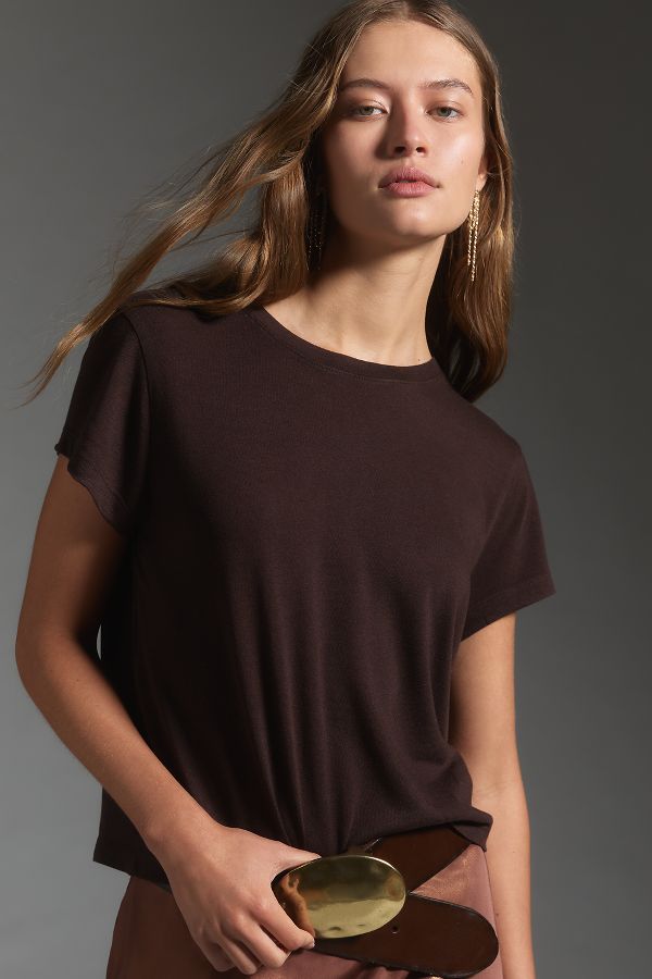 Slide View: 1: AGOLDE Adine Cropped Tee