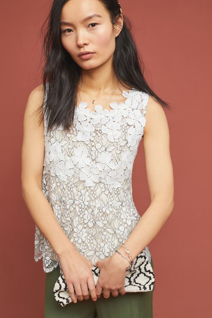 Flower Lace Top Anthropologie