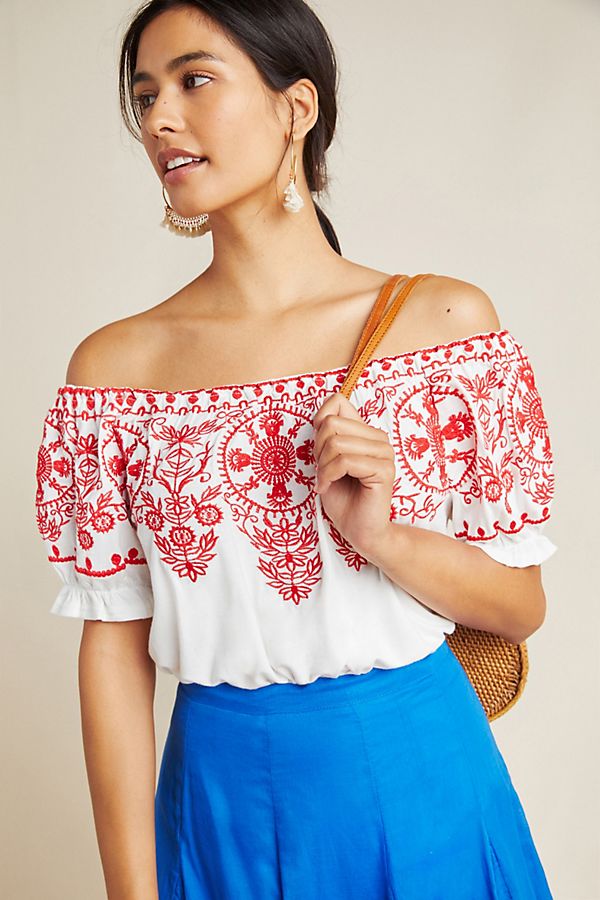 Slide View: 1: Alouette Off-The-Shoulder Blouse
