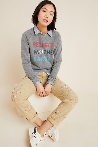 Respect Mother Earth Graphic Sweatshirt