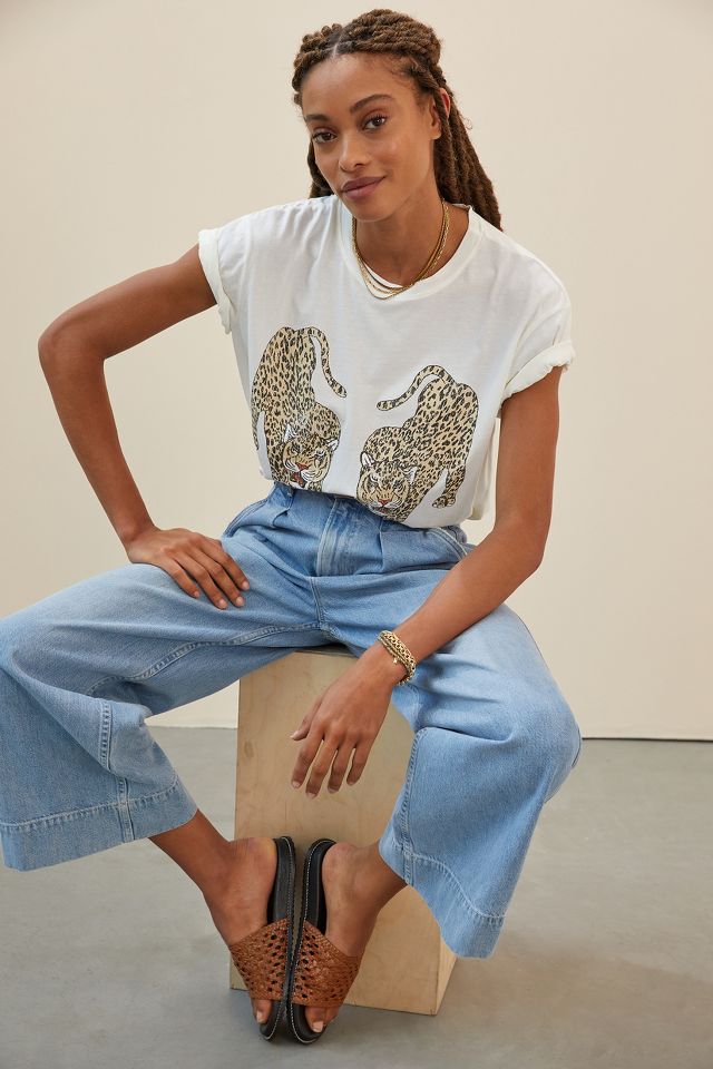 Dancing Leopard Graphic Tee Anthropologie