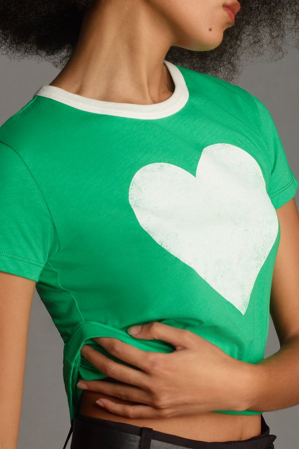 Slide View: 2: Letluv Heart Ringer Tee