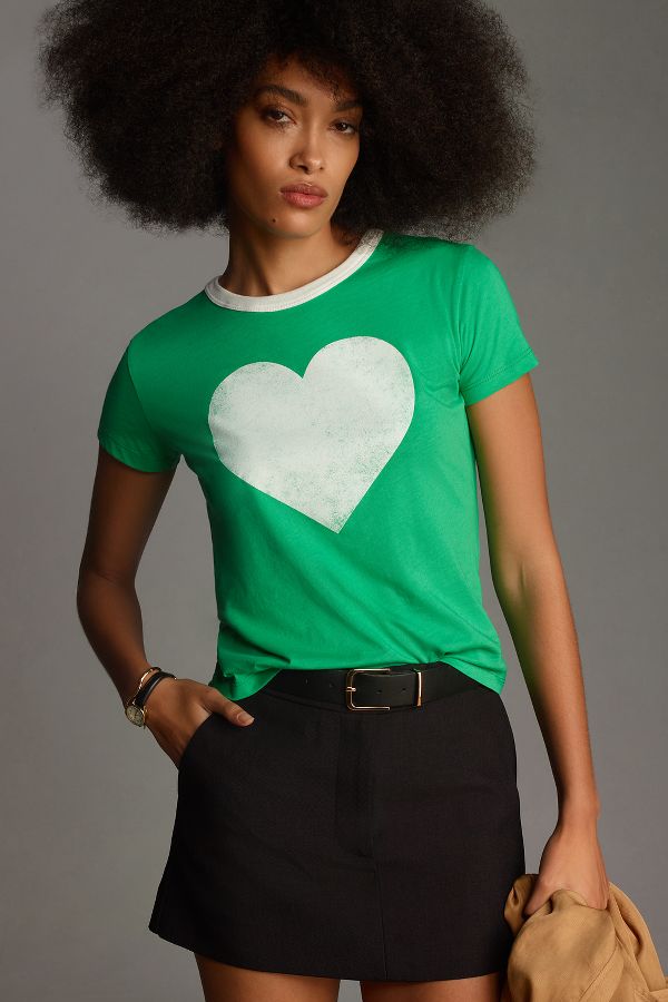 Slide View: 1: Letluv Heart Ringer Tee