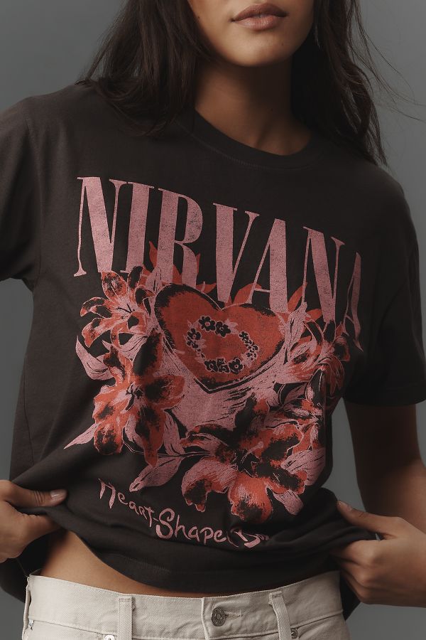 Slide View: 3: LetLuv Nirvana Band Short-Sleeve Tee