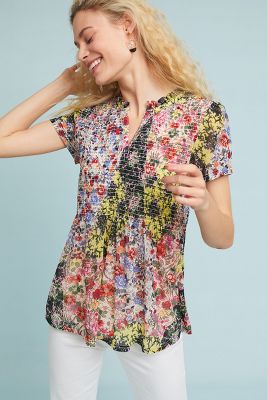 Grace Smocked Top | Anthropologie