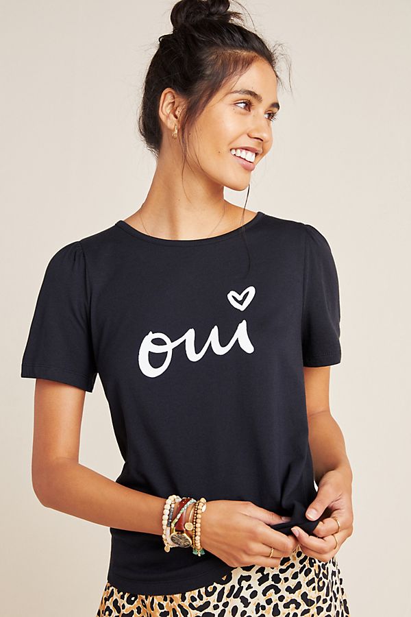 Oui Graphic Tee | Anthropologie