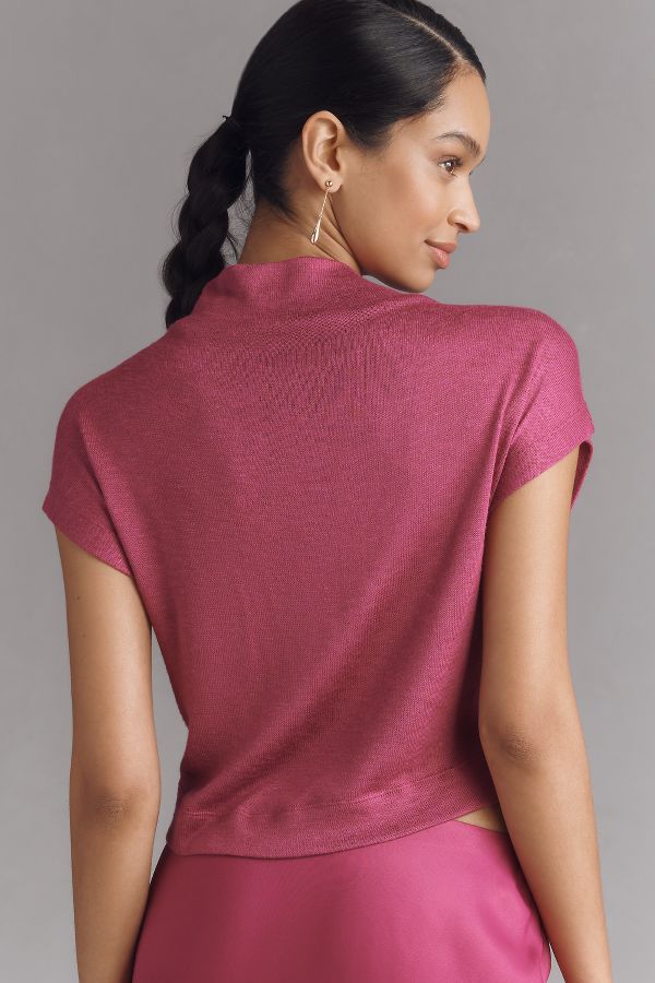 Vista de diapositivas: 2: Top Sin Mangas Con Cuello Alto By Anthropologie