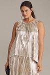 Thumbnail View 5: By Anthropologie Pleated Shine Tank