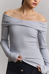 Thumbnail View 5: Pilcro Off-The-Shoulder Long-Sleeve Top